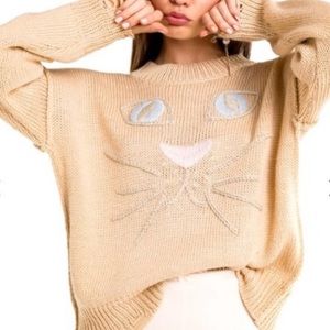 WILDFOX Whiskers Carine Destructed Sweater
